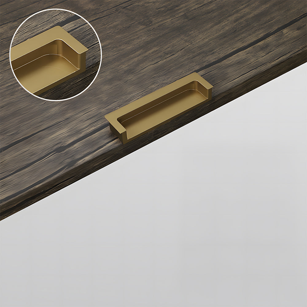 Modern Rectangular Concealed Wardrobe & Drawer Handles