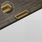 Modern Rectangular Concealed Wardrobe & Drawer Handles