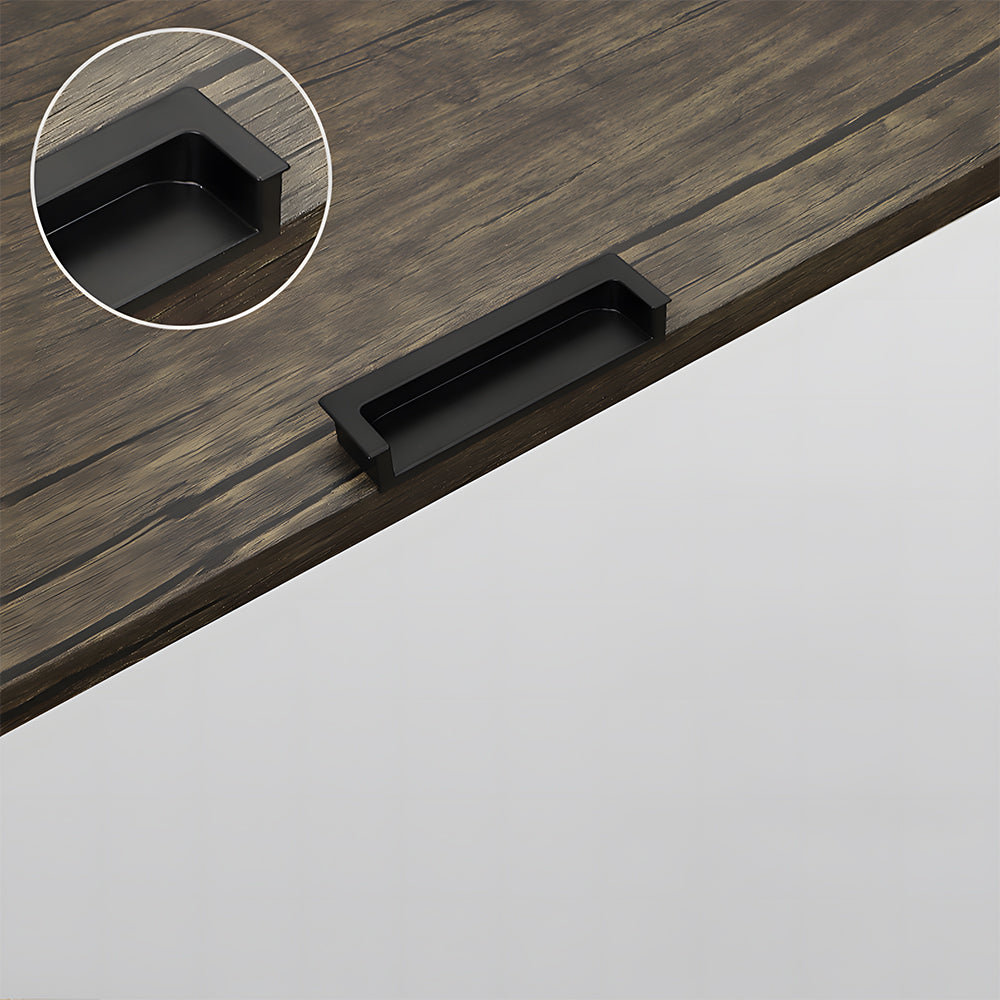 Modern Rectangular Concealed Wardrobe & Drawer Handles
