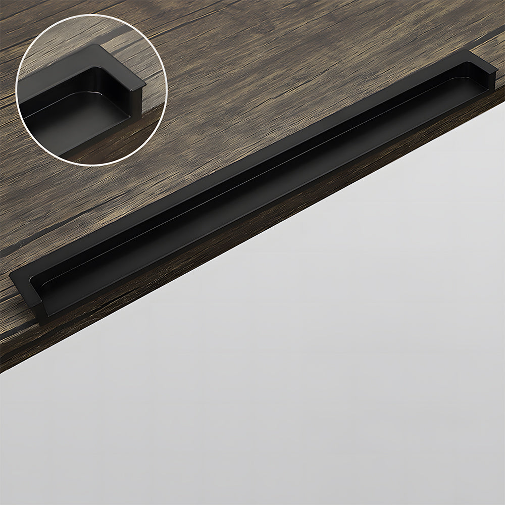 Modern Rectangular Concealed Wardrobe & Drawer Handles