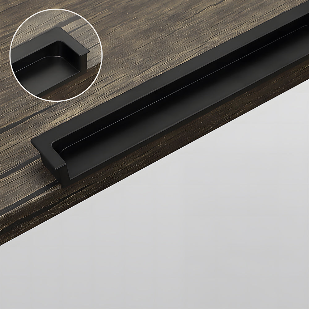 Modern Rectangular Concealed Wardrobe & Drawer Handles