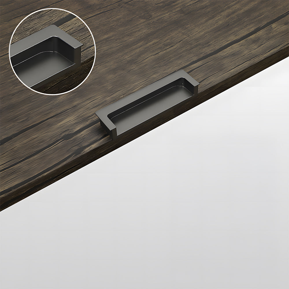 Modern Rectangular Concealed Wardrobe & Drawer Handles