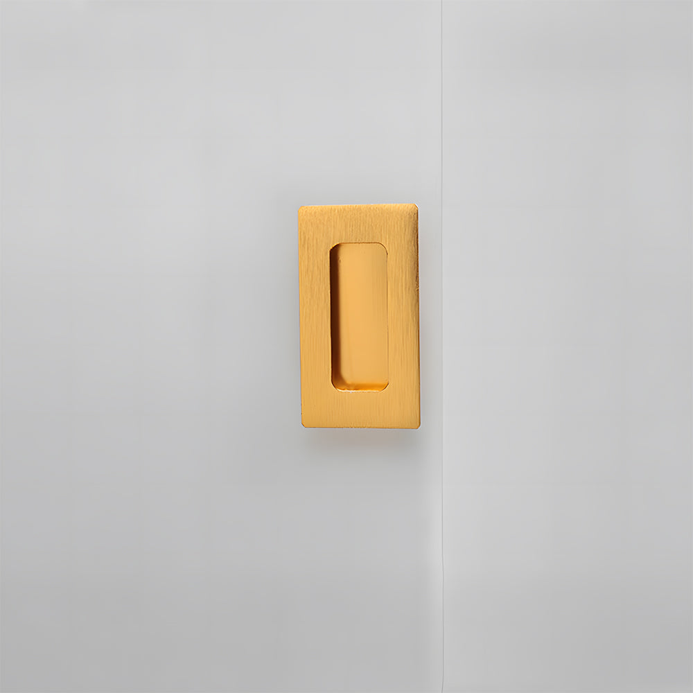 Modern Rectangular Flush Finger Pull Cupboard Handles