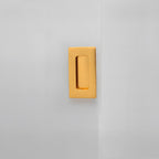Modern Rectangular Flush Finger Pull Cupboard Handles