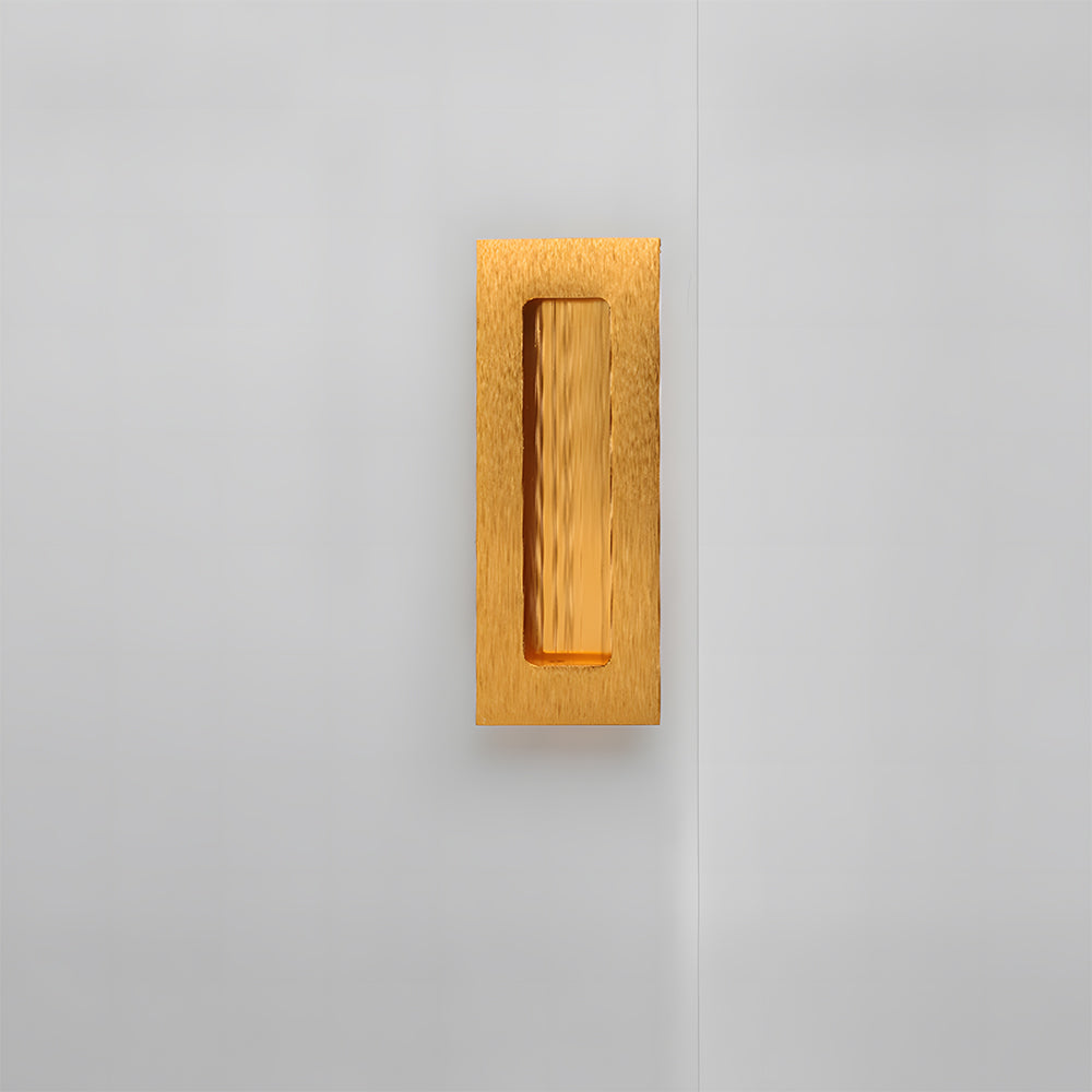 Modern Rectangular Flush Finger Pull Cupboard Handles