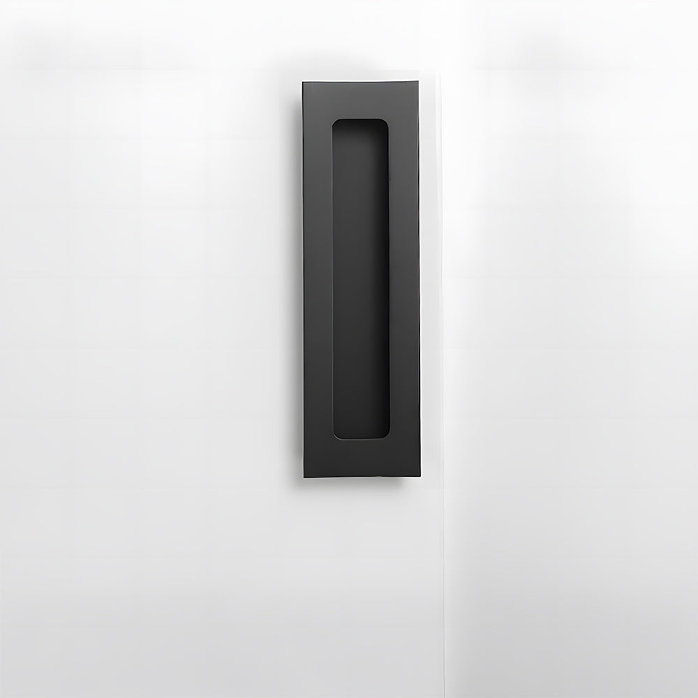 Modern Rectangular Flush Finger Pull Cupboard Handles