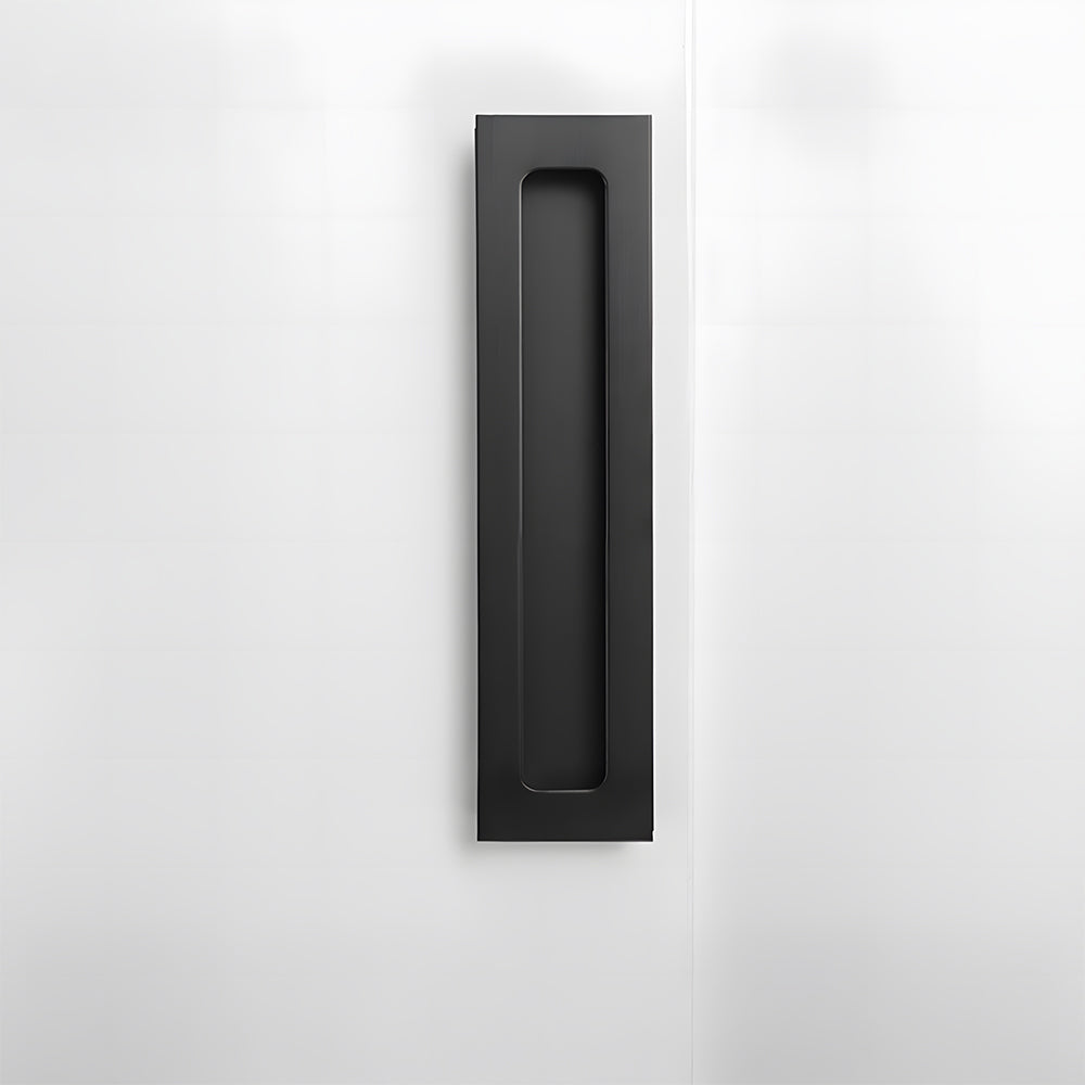 Modern Rectangular Flush Finger Pull Cupboard Handles
