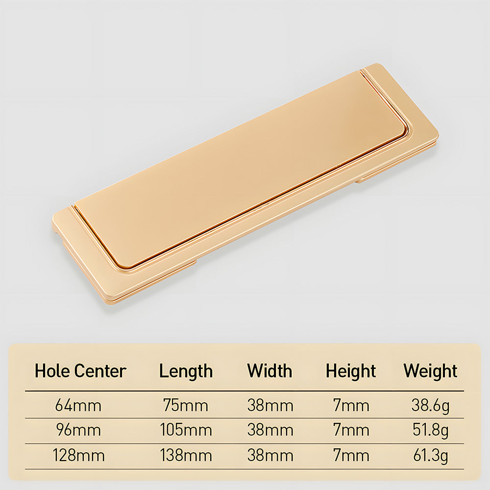 Modern Rectangular Folding Drawer Handles