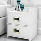 Modern Rectangular Gold Ring Pull Drawer Handles