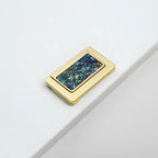 Modern Rectangular Gold Ring Pull Drawer Handles