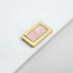 Modern Rectangular Gold Ring Pull Drawer Handles