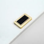 Modern Rectangular Gold Ring Pull Drawer Handles