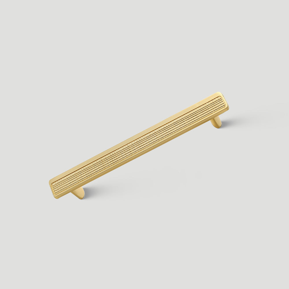 Modern Rectangular Knurled Cabinet Handles & Round Knobs