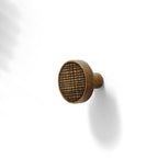 Modern Rectangular Knurled Cabinet Handles & Round Knobs