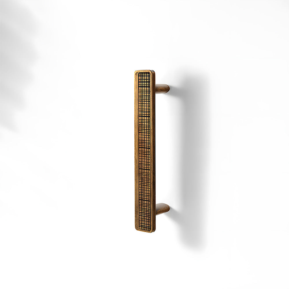 Modern Rectangular Knurled Cabinet Handles & Round Knobs