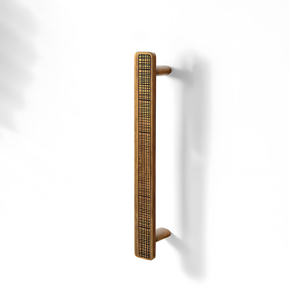 Modern Rectangular Knurled Cabinet Handles & Round Knobs