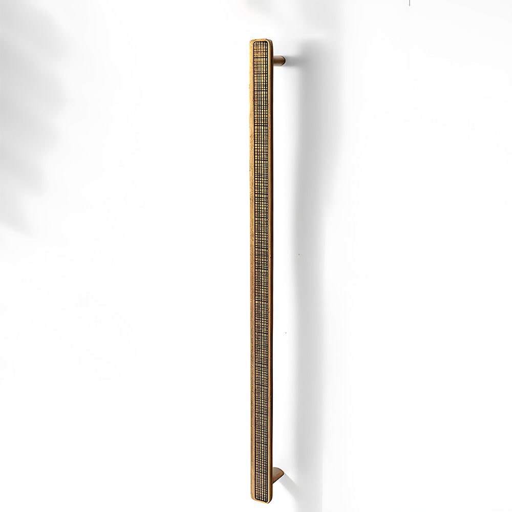 Modern Rectangular Knurled Cabinet Handles & Round Knobs