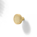 Modern Rectangular Knurled Cabinet Handles & Round Knobs