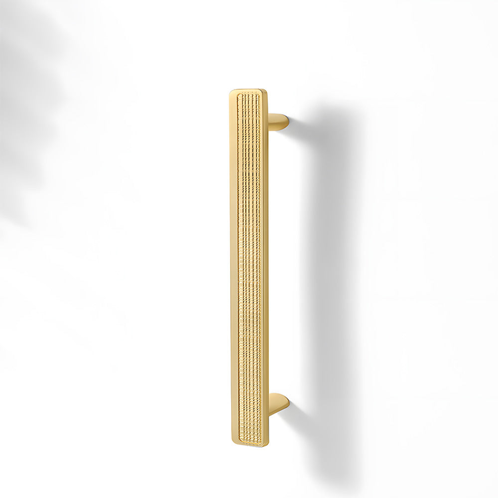 Modern Rectangular Knurled Cabinet Handles & Round Knobs