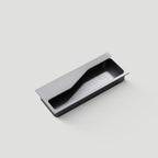 Modern Rectangular Knurled Recessed Drawer Handles