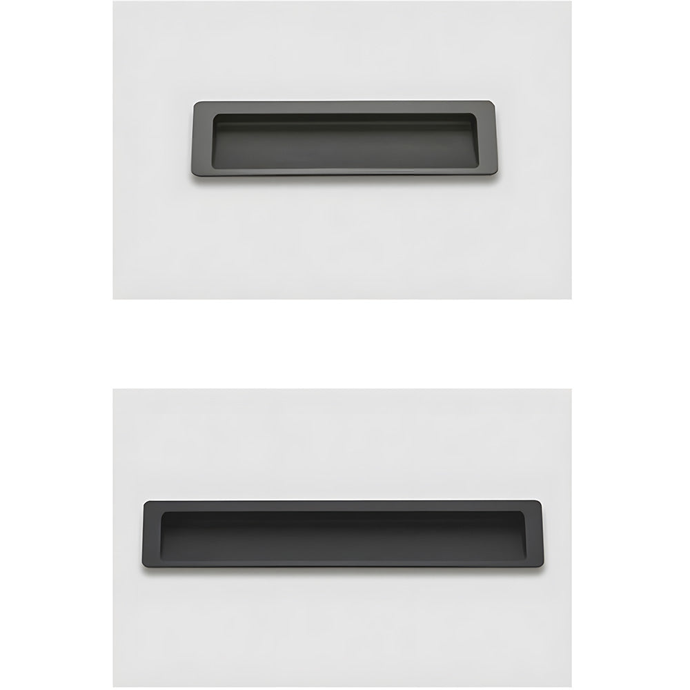 Modern Rectangular Recessed Cupboard Handles