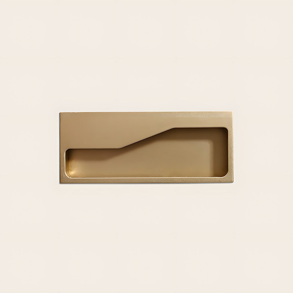 Modern Rectangular Recessed Drawer Handles