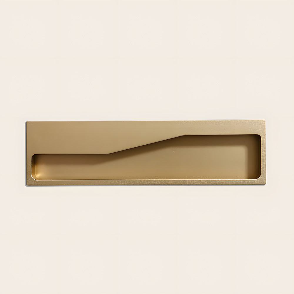 Modern Rectangular Recessed Drawer Handles