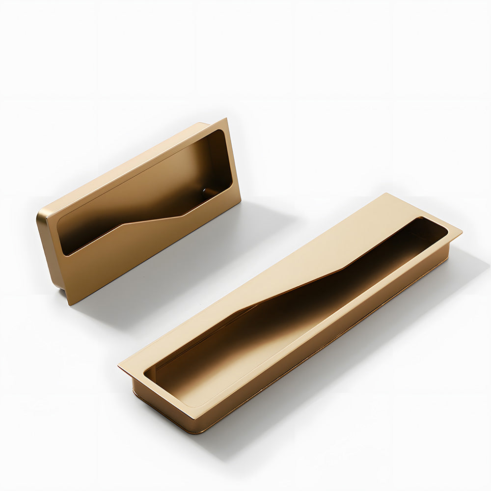 Modern Rectangular Recessed Drawer Handles