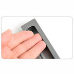 Modern Rectangular Recessed Finger Pull Cupboard Handles