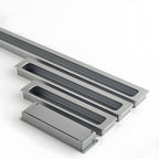 Modern Rectangular Recessed Finger Pull Cupboard Handles
