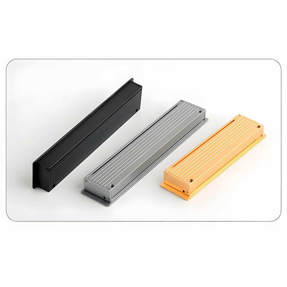 Modern Rectangular Recessed Finger Pull Cupboard Handles