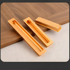 Modern Rectangular Recessed Finger Pull Cupboard Handles