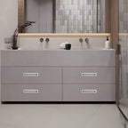 Modern Rectangular Recessed Finger Pull Cupboard Handles