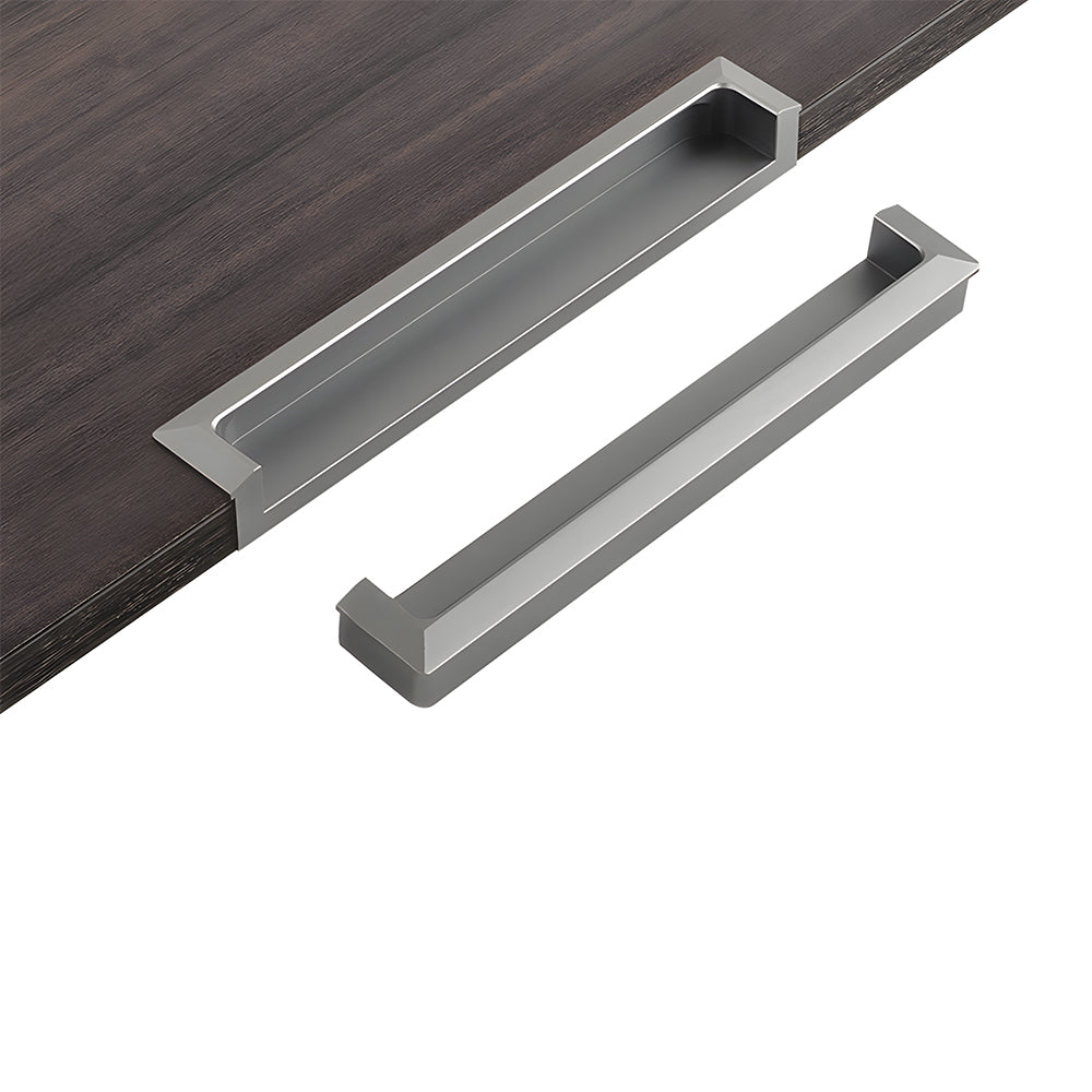 Modern Rectangular Recessed Finger Pull Handles