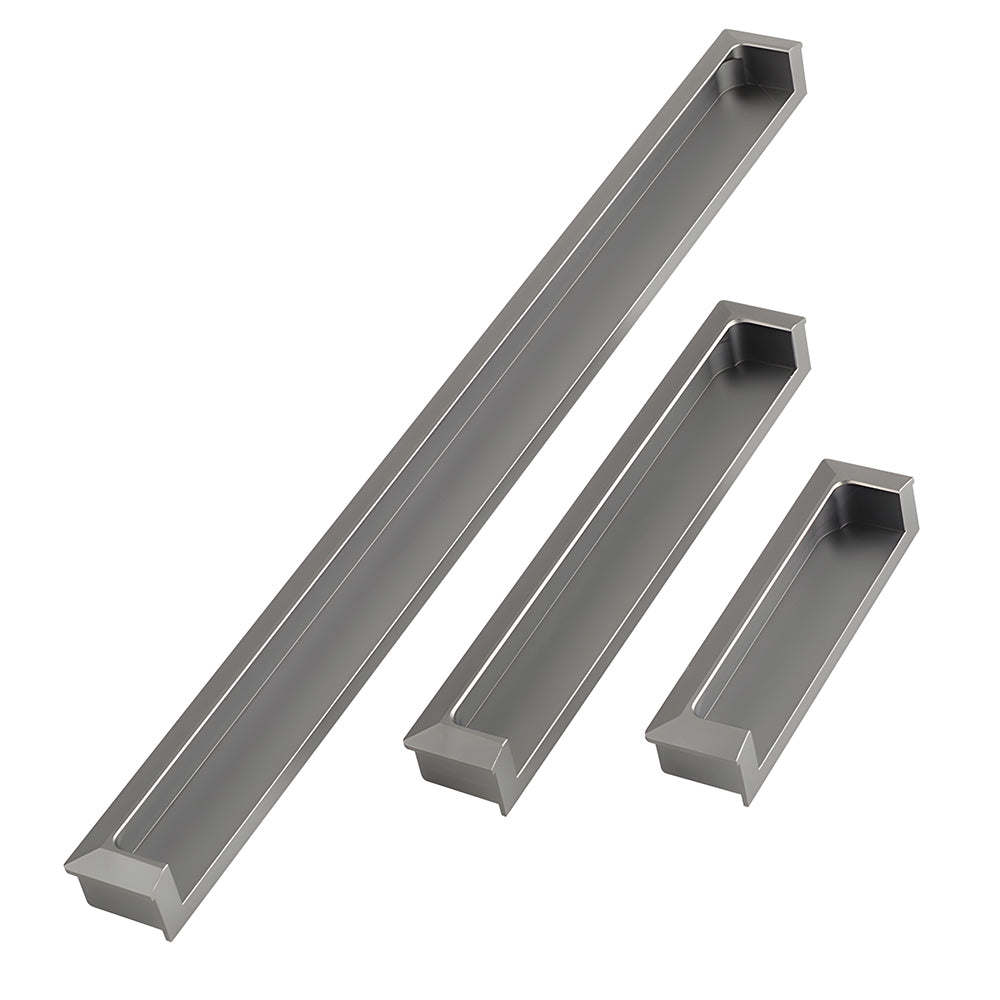 Modern Rectangular Recessed Finger Pull Handles