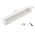 Modern Rectangular Recessed Finger Pull Handles