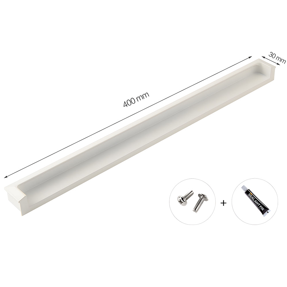 Modern Rectangular Recessed Finger Pull Handles