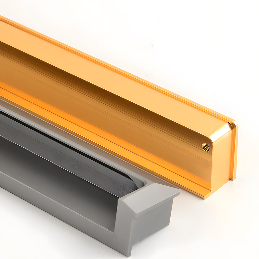 Modern Rectangular Recessed Finger Pull Handles