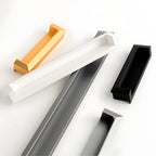 Modern Rectangular Recessed Finger Pull Handles