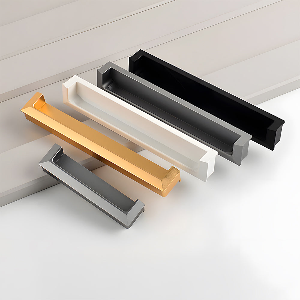 Modern Rectangular Recessed Finger Pull Handles