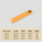 Modern Rectangular Recessed Finger Pull Handles