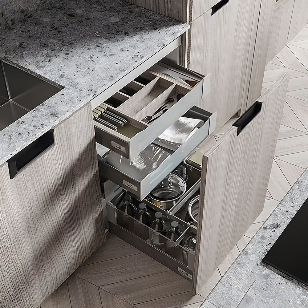 Modern Rectangular Recessed Finger Pull Handles