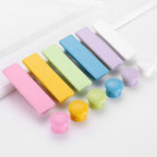 Modern Rectangular Wooden Wardrobe Handles and Round Knobs