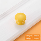 Modern Rectangular Wooden Wardrobe Handles and Round Knobs