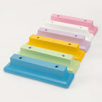 Modern Rectangular Wooden Wardrobe Handles and Round Knobs
