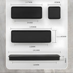 Modern Rectangular & Square Recessed Cupboard Handles