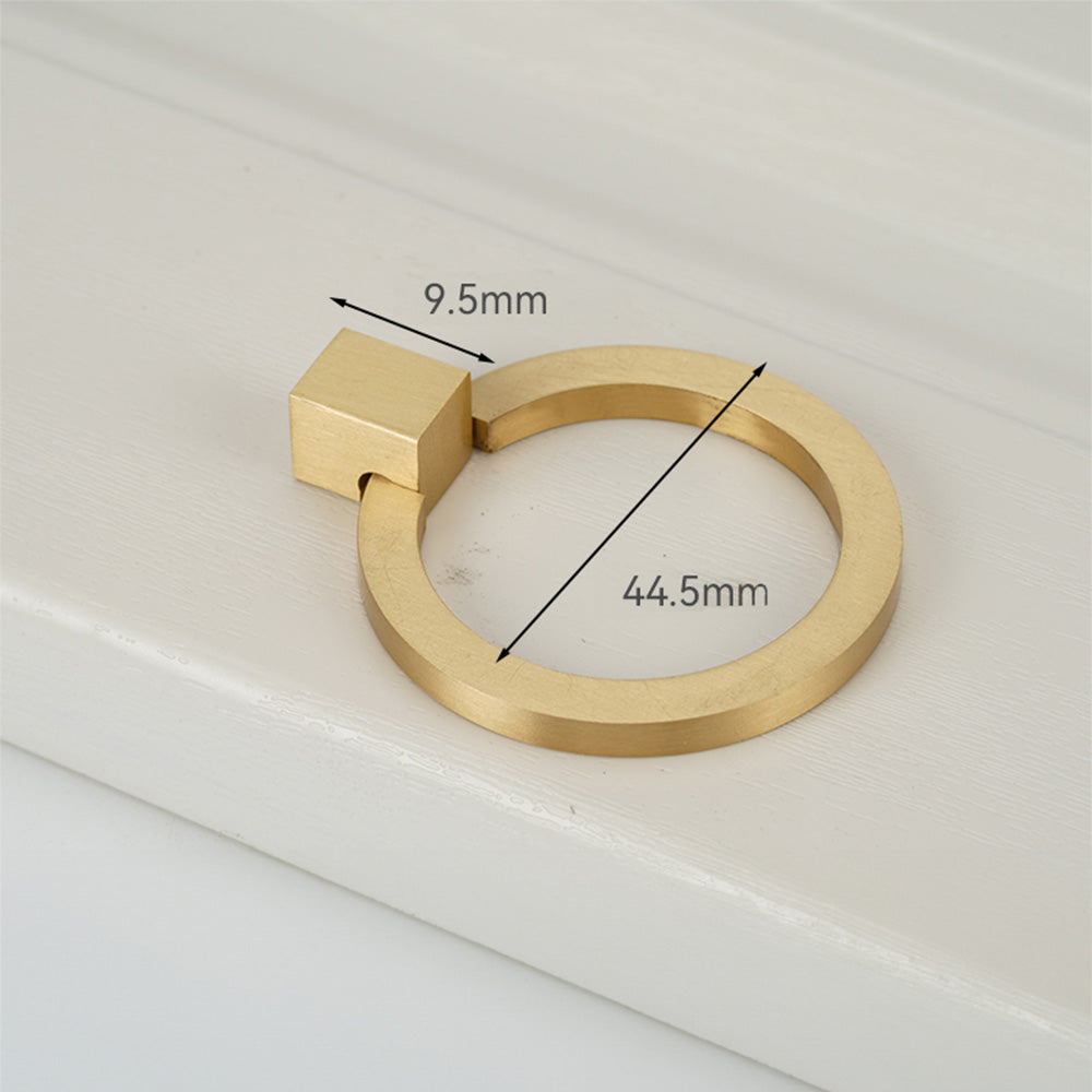 Modern Reeded Brass T-Bar Wardrobe Handles and Knobs