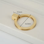 Modern Reeded Brass T-Bar Wardrobe Handles and Knobs
