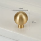 Modern Reeded Brass T-Bar Wardrobe Handles and Knobs