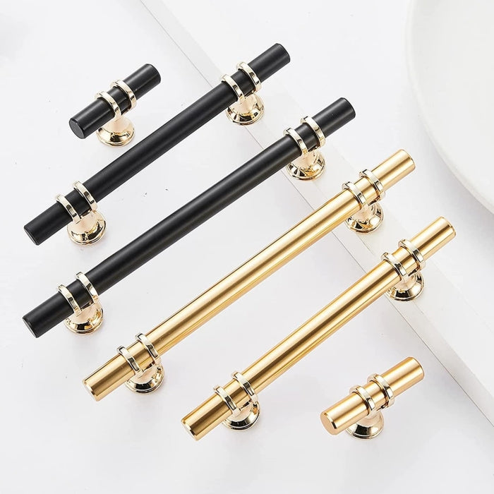 Modern Ringed T-Bar Drawer Handles & Knobs